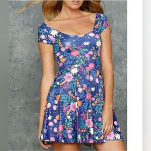 Blackmilk Unicorn's Garden Cap Sleeve Dress